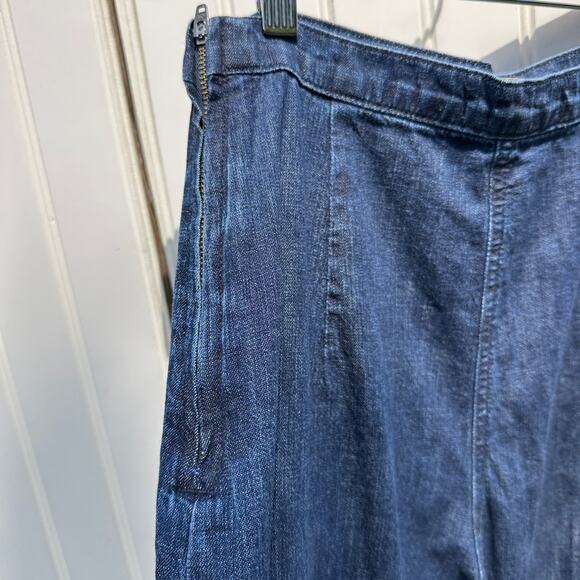 Rachel Comey Absolute Pant Wide Leg Flare Jeans Dark Indigo Denim Size 2 EUC - Picture 10 of 15